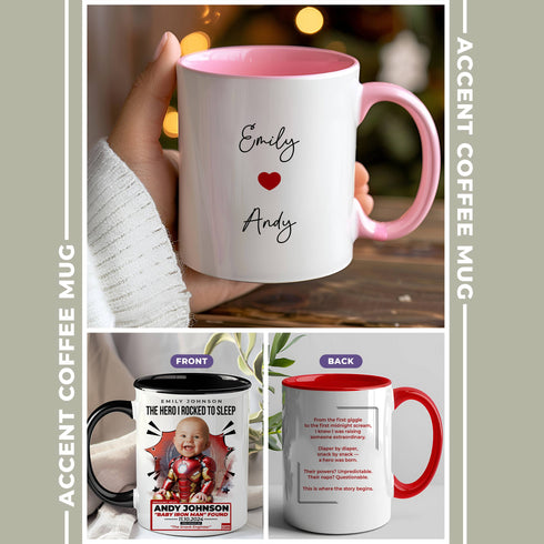Custom Baby Iron Man Mug – Funny Personalized Gift for Mom | Superhero Baby Design